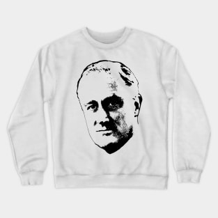 Franklin D. Roosevelt Black On White Pop Art Crewneck Sweatshirt